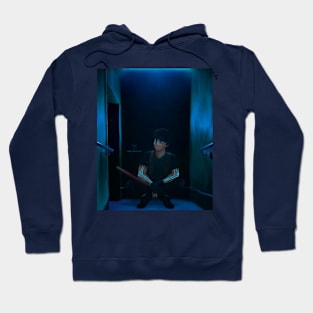 Cyberpunk style assassin blue Hoodie